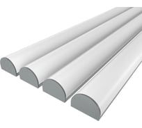 Комплект профиля Ledcraft LC-LP0525M1-1x4Silver 4 шт серебро (1м профиль+1м рассеиватель+2 заглушки) 1616140447