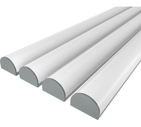 Комплект профиля Ledcraft LC-LP0525M1-1x4Silver 4 шт серебро (1м профиль+1м рассеиватель+2 заглушки) 1616140447