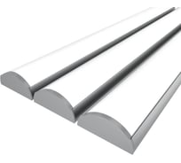 Комплект профиля Ledcraft LC-LP0624M20-1x3Silver 3 шт серебро (1м профиль+1м рассеиватель+2 заглушки) 1616140179