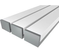Комплект профиля Ledcraft LC-LP0728M1728-1x3Silver 3 шт серебро (1м профиль+1м рассеиватель+2 заглушки) 1616140229