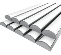 Комплект профиля Ledcraft LC-LP0624M20-1x10Silver 10 шт серебро (1м профиль+1м рассеиватель+2 заглушки) 1616140653