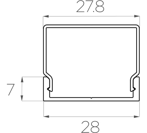 Комплект профиля Ledcraft LC-LP0728M1728-1x4Silver 4 шт серебро (1м профиль+1м рассеиватель+2 заглушки) 1616140387