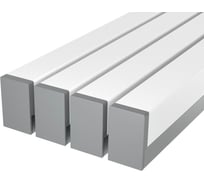 Комплект профиля Ledcraft LC-LP0716M1716-1x4Silver 4 шт серебро (1м профиль+1м рассеиватель+2 заглушки) 1616140334