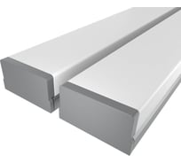 Комплект профиля Ledcraft LC-LP0733M36-1x2Silver 2 шт серебро (1м профиль+1м рассеиватель+2 заглушки) 1616140073