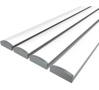 Комплект профиля Ledcraft LC-LP0728M28-1x4Silver 4 шт серебро (1м профиль+1м рассеиватель+2 заглушки) 1616140386