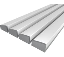 Комплект профиля Ledcraft LC-LP0733M36T-1x4Silver 4 шт серебро (1м профиль+1м рассеиватель+2 заглушки) 1616140390
