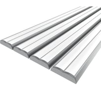 Комплект профиля Ledcraft LC-LP0942M16-1x4Silver 4 шт серебро (1м профиль+1м рассеиватель 2шт+2 заглушки) 1616140428