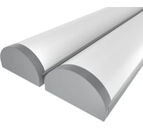 Комплект профиля Ledcraft LC-LP0733M36R-1x2Silver 2 шт серебро (1м профиль+1м рассеиватель+2 заглушки) 1616140075