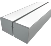 Комплект профиля Ledcraft LC-LP100100M94-1x2Silver 2 шт серебро (1м профиль+1м рассеиватель+2 заглушки+комплект шурупов) 1616140132