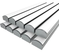 Комплект профиля Ledcraft LC-LP1022M20-1x10Silver 10 шт серебро (1м профиль+1м рассеиватель+2 заглушки) 1616140755