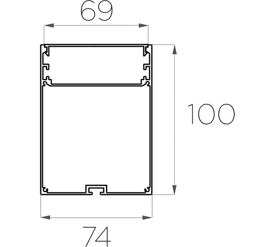 Комплект профиля Ledcraft LC-LP10074M68-1x10Silver 10 шт серебро (1м профиль+1м рассеиватель+2 заглушки+комплект шурупов) 1616140754