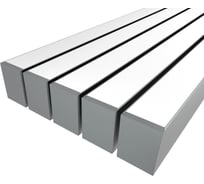 Комплект профиля Ledcraft LC-LP10074M68-1x5Silver 5 шт серебро (1м профиль+1м рассеиватель+2 заглушки+комплект шурупов) 1616140596