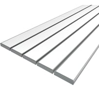 Комплект профиля Ledcraft LC-LP1050M44-1x5Silver 5 шт серебро (1м профиль+1м рассеиватель+2 заглушки) 1616140554