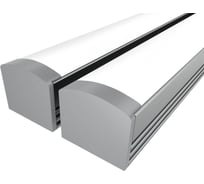 Комплект профиля Ledcraft LC-LP1216M16-1x2Silver 2 шт серебро (1м профиль+1м рассеиватель+2 заглушки+2 крепежа) 1616140023