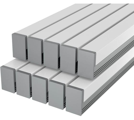 Комплект профиля Ledcraft LC-LP1216M1716-1x10Silver 10 шт серебро (1м профиль+1м рассеиватель+2 заглушки+2 крепежа) 1616140656