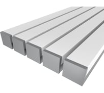 Комплект профиля Ledcraft LC-LP1227M1728-1x5Silver 5 шт серебро (1м профиль+1м рассеиватель+2 заглушки) 1616140570