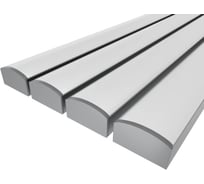 Комплект профиля Ledcraft LC-LP1227M28-1x4Silver 4 шт серебро (1м профиль+1м рассеиватель+2 заглушки) 1616140411