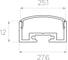 Комплект профиля Ledcraft LC-LP1227M28-1x4Silver 4 шт серебро (1м профиль+1м рассеиватель+2 заглушки) 1616140411 2