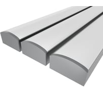 Комплект профиля Ledcraft LC-LP1227M28-1x3Silver 3 шт серебро (1м профиль+1м рассеиватель+2 заглушки) 1616140253