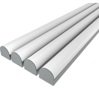 Комплект профиля Ledcraft LC-LP1428M1-1x4Silver 4 шт серебро (1м профиль+1м рассеиватель+2 заглушки) 1616140449