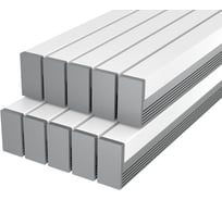 Комплект профиля Ledcraft LC-LP1616M1716-1x10Silver 10 шт серебро (1м профиль+1м рассеиватель+2 заглушки+2 крепежа) 1616140652