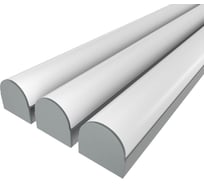 Комплект профиля Ledcraft LC-LP1428M1-1x3Silver 3 шт серебро (1м профиль+1м рассеиватель+2 заглушки) 1616140291