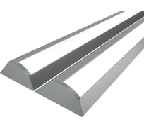 Комплект профиля Ledcraft LC-LP1941M16-1x2Silver 2 шт серебро (1м профиль+1м рассеиватель+2 заглушки) 1616140115