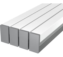 Комплект профиля Ledcraft LC-LP1616M1716-1x4Silver 4 шт серебро (1м профиль+1м рассеиватель+2 заглушки+2 крепежа) 1616140336