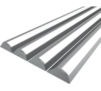Комплект профиля Ledcraft LC-LP1941M16-1x4Silver 4 шт серебро (1м профиль+1м рассеиватель+2 заглушки) 1616140431