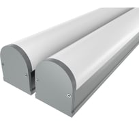 Комплект профиля Ledcraft LC-LP1827M1-1x2Silver 2 шт серебро (1м профиль+1м рассеиватель+2 заглушки+комплект шурупов) 1616140119