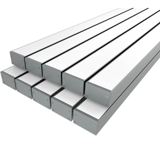 Комплект профиля Ledcraft LC-LP2030M30-1x10Silver 10 шт серебро (1м профиль+1м рассеиватель+2 заглушки+комплект шурупов) 1616140788
