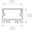Комплект профиля Ledcraft LC-LP2030M30-1x2Silver 2 шт серебро (1м профиль+1м рассеиватель+2 заглушки+комплект шурупов) 1616140156 2