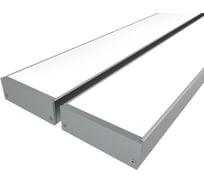 Комплект профиля Ledcraft LC-LP2060M55-1x2Silver 2 шт серебро (1м профиль+1м рассеиватель+2 заглушки+комплект шурупов) 1616140128