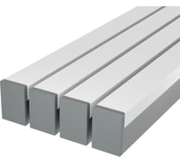 Комплект профиля Ledcraft LC-LP2528M1728-1x4Silver 4 шт серебро (1м профиль+1м рассеиватель+2 заглушки+комплект шурупов) 1616140380