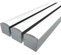 Комплект профиля Ledcraft LC-LP2528M28-1x3Silver 3 шт серебро (1м профиль+1м рассеиватель+2 заглушки+комплект шурупов) 1616140221