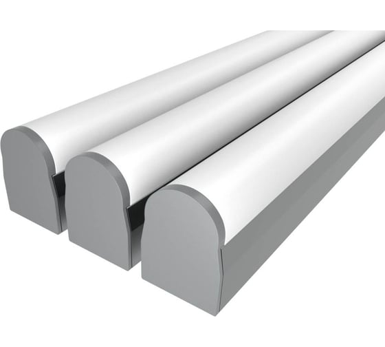 Комплект профиля Ledcraft LC-LP2528RM1-1x3Silver 3 шт серебро (1м профиль+1м рассеиватель+2 заглушки+комплект шурупов) 1616140329
