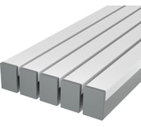 Комплект профиля Ledcraft LC-LP2528M1728-1x5Silver 5 шт серебро (1м профиль+1м рассеиватель+2 заглушки+комплект шурупов) 1616140538