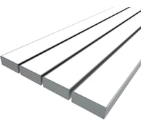 Комплект профиля Ledcraft LC-LP2774M68-1x4Silver 4 шт серебро (1м профиль+1м рассеиватель+2 заглушки+комплект шурупов) 1616140398