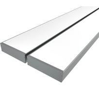 Комплект профиля Ledcraft LC-LP27100M94-1x2Silver 2 шт серебро (1м профиль+1м рассеиватель+2 заглушки+комплект шурупов) 1616140134
