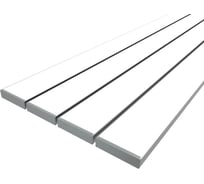 Комплект профиля Ledcraft LC-LP27120M115-1x4Silver 4 шт серебро (1м профиль+1м рассеиватель+2 заглушки+комплект шурупов) 1616140479
