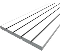 Комплект профиля Ledcraft LC-LP2774M68-1x5Silver 5 шт серебро (1м профиль+1м рассеиватель+2 заглушки+комплект шурупов) 1616140556