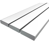 Комплект профиля Ledcraft LC-LP27100M94-1x3Silver 3 шт серебро (1м профиль+1м рассеиватель+2 заглушки+комплект шурупов) 1616140292