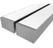 Комплект профиля Ledcraft LC-LP3250M44-1x2Silver 2 шт серебро (1м профиль+1м рассеиватель+2 заглушки+комплект шурупов) 1616140049