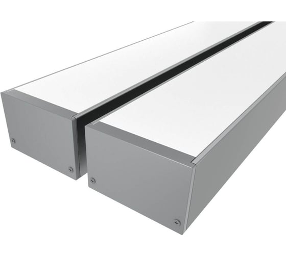 Комплект профиля Ledcraft LC-LP3250M44-1x2Silver 2 шт серебро (1м профиль+1м рассеиватель+2 заглушки+комплект шурупов) 1616140049