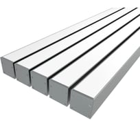 Комплект профиля Ledcraft LC-LP3030M30-1x5Silver 5 шт серебро (1м профиль+1м рассеиватель+2 заглушки+комплект шурупов) 1616140629
