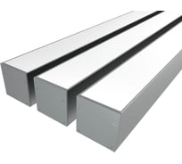 Комплект профиля Ledcraft LC-LP3535M34-1x3Silver 3 шт серебро (1м профиль+1м рассеиватель+2 заглушки+комплект шурупов) 1616140204