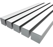 Комплект профиля Ledcraft LC-LP3535M34-1x5Silver 5 шт серебро (1м профиль+1м рассеиватель+2 заглушки+комплект шурупов) 1616140520