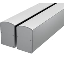Комплект профиля Ledcraft LC-LP4028M28-1x2Silver 2 шт серебро (1м профиль+1м рассеиватель+2 заглушки+комплект шурупов) 1616140068