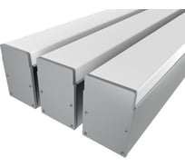 Комплект профиля Ledcraft LC-LP4034M36-1x3Silver 3 шт серебро (1м профиль+1м рассеиватель+2 заглушки+комплект шурупов) 1616140250