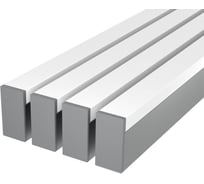Комплект профиля Ledcraft LC-LP4028M1728-1x4Silver 4 шт серебро (1м профиль+1м рассеиватель+2 заглушки+комплект шурупов) 1616140385